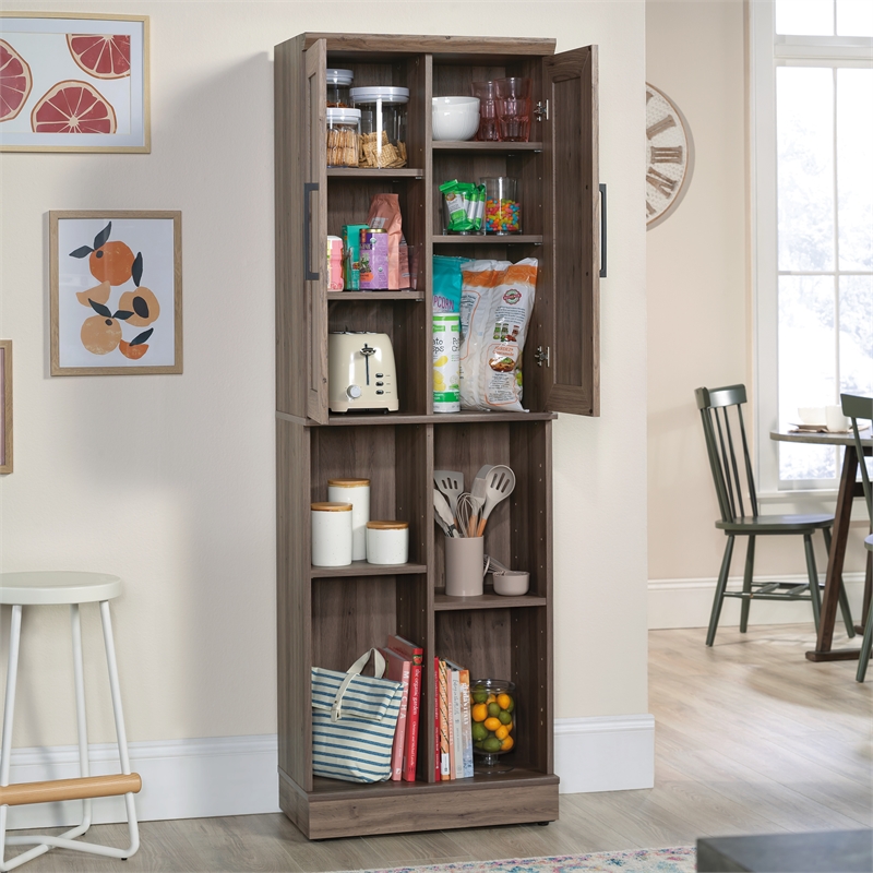 Sauder Homeplus Engineered Wood Storage Cabinet in Salt Oak Finish