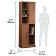 Sauder Homeplus Engineered Wood Storage Cabinet in Sienna Oak Finish