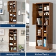 Sauder Homeplus Engineered Wood Storage Cabinet in Sienna Oak Finish