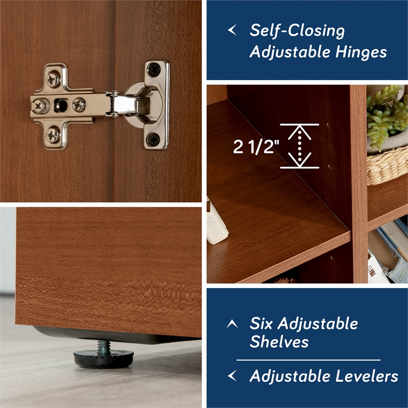 Sauder Homeplus Engineered Wood Storage Cabinet in Sienna Oak Finish