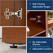 Sauder Homeplus Engineered Wood Storage Cabinet in Sienna Oak Finish