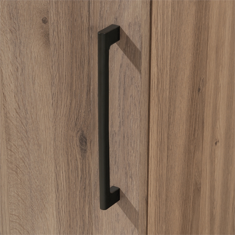 Sauder Homeplus Engineered Wood Single Door Pantry in Salt Oak Finish