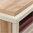 Sauder Nova Loft Engineered Wood L-Desk in Kiln Acacia/Brown Finish