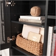 Sauder Tiffin Line Engineered Wood Large Hutch in Raven Oak Finish