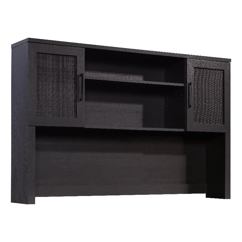 Sauder Tiffin Line Engineered Wood Large Hutch in Raven Oak Finish