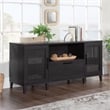 Sauder Tiffin Line Engineered Wood Large Credenza in Raven Oak