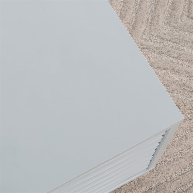 Sauder Morgan Main Contemporary Engineered Wood Coffee Table in White