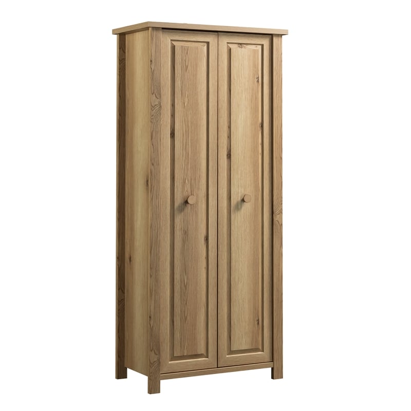 Sauder Hillmont Farm Engineered Wood Storage Cabinet in Timber Oak