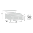 Sauder Hillmont Farm Lift-Top Engineered Wood Coffee Table in Timber Oak