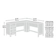 Sauder Rosedale Ranch Farmhouse Engineered Wood L-Desk in Timber Oak
