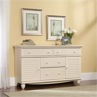 Sauder Shoal Creek Dresser In Soft White 411201