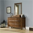 Sauder Shoal Creek Engineered Wood 6 Drawer Dresser in Oiled Oak