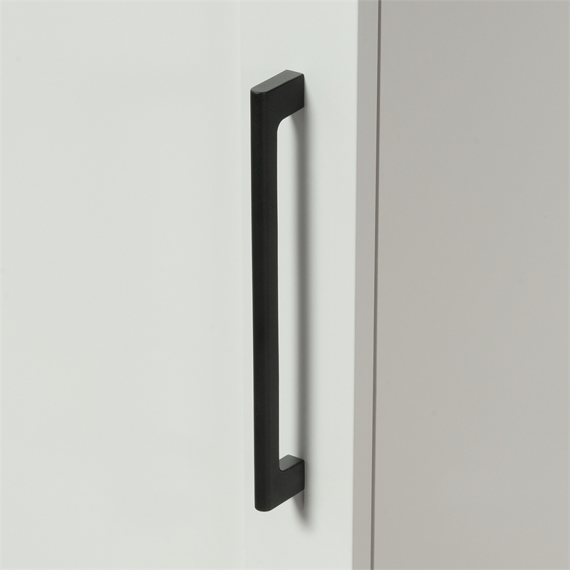 Sauder HomePlus Engineered Wood Robot Vacuuum Storage Cabinet in Soft White