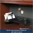 Sauder Heritage Hill Engineered Wood L-Desk with Hutch in Classic Cherry Finish