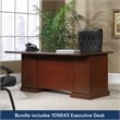 Sauder Heritage Hill Engineered Wood L-Desk with Hutch in Classic Cherry Finish