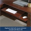 Sauder Heritage Hill Engineered Wood L-Desk with Hutch in Classic Cherry Finish