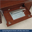 Sauder Heritage Hill Engineered Wood Desk with Hutch in Classic Cherry Finish