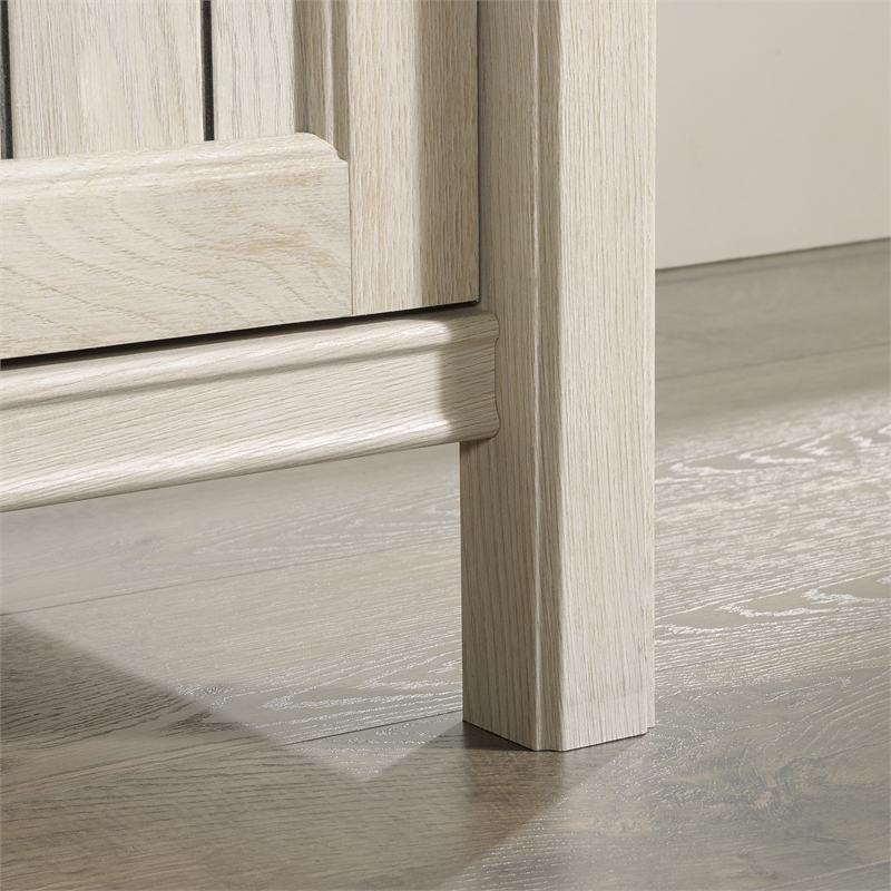 Sauder Costa Engineered Wood Lateral File with Hutch in Chalked Chestnut Finish