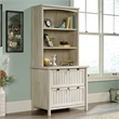 Sauder Costa Engineered Wood Lateral File with Hutch in Chalked Chestnut Finish