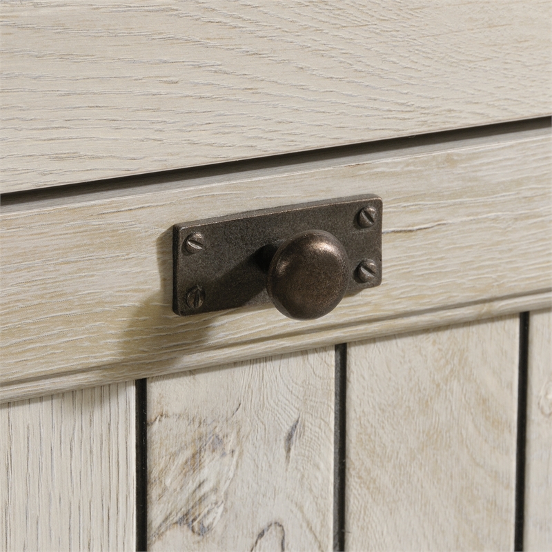 Sauder Costa Engineered Wood Lateral File with Hutch in Chalked Chestnut Finish