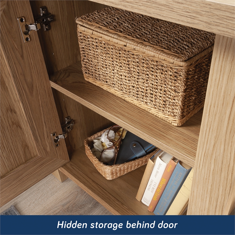 Sauder Hillmont Farm Engineered Wood Night Stand in Timber Oak Finish