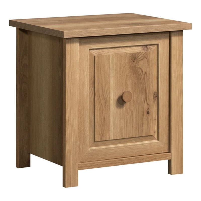 Sauder Hillmont Farm Engineered Wood Night Stand in Timber Oak Finish