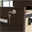 Affirm 60 inch Desk 3 Drawer Ped in a Noble Elm Finish