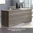 Sauder Affirm Engineered Wood L-Shaped Home Office Desk in Hudson Elm
