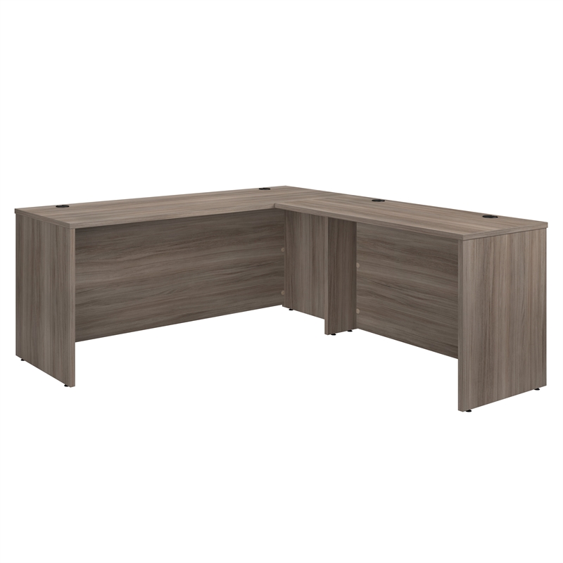 Sauder Affirm Engineered Wood L-Shaped Home Office Desk in Hudson Elm