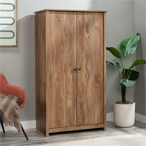 Sauder River Ranch Storage Cabinet Sindoori Mango finish