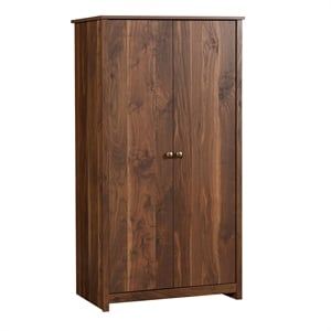 Sauder River Ranch Storage Cabinet Grand Walnut finish