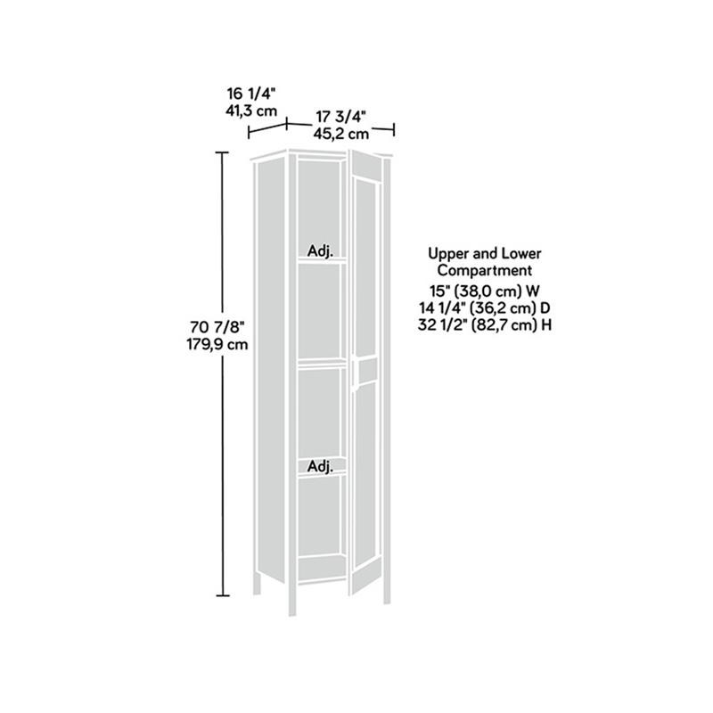 Sauder Miscellaneous Storage Engineered Wood Cabinet in Rural Pine