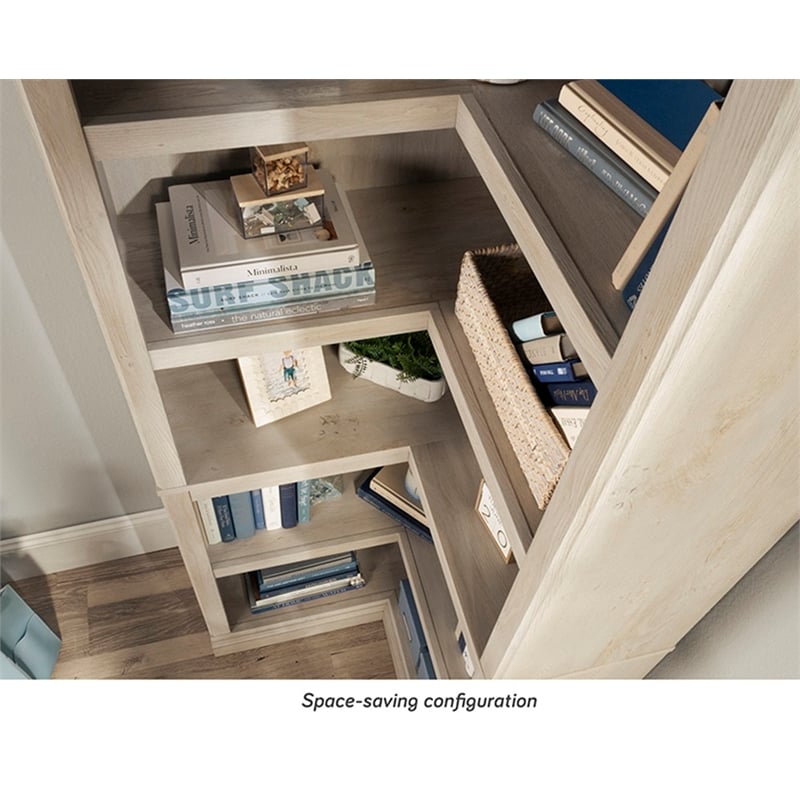 Sauder Miscellaneous Storage Engineered Wood Bookcase in Chalked Chestnut