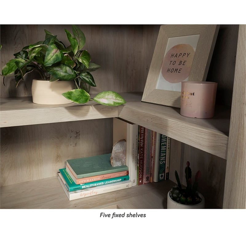 Sauder Miscellaneous Storage Engineered Wood Bookcase in Chalked Chestnut