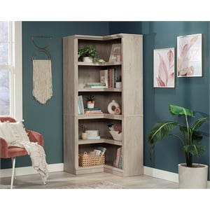 Sauder Miscellaneous Storage Engineered Wood Bookcase in Chalked Chestnut