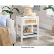 Sauder Isabella Isle Engineered Wood Bedroom Nightstand in White