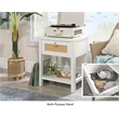 Sauder Isabella Isle Engineered Wood Bedroom Nightstand in White
