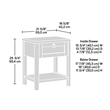 Sauder Isabella Isle Engineered Wood Bedroom Nightstand in White