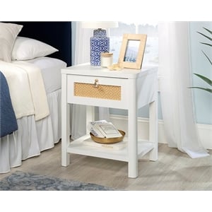 Sauder Isabella Isle Engineered Wood Bedroom Nightstand in White