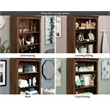 Sauder Miscellaneous Storage Engineered Wood Bookcase in Grand Walnut