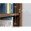 Sauder Miscellaneous Storage Engineered Wood Bookcase in Grand Walnut