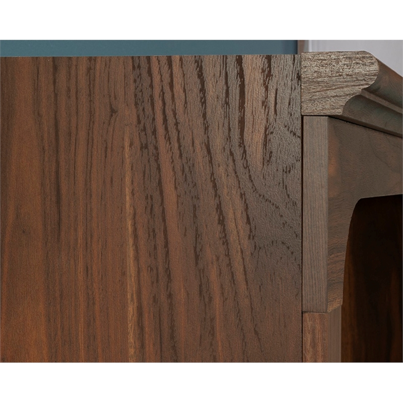 Sauder Miscellaneous Storage Engineered Wood Bookcase in Grand Walnut