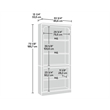 Sauder Miscellaneous Storage Engineered Wood Bookcase in Grand Walnut