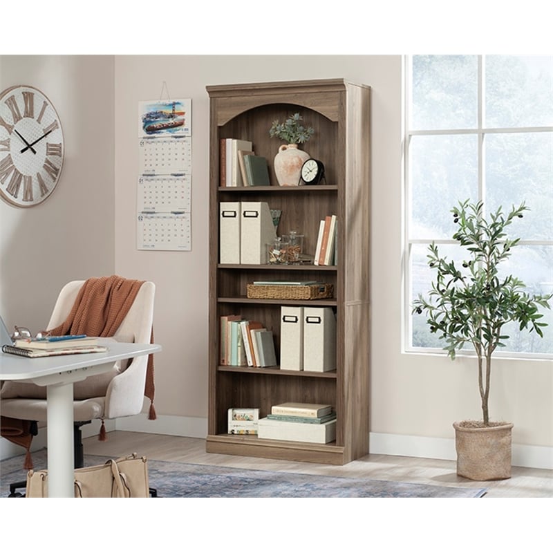 Sauder Miscellaneous Storage Engineered Wood Bookcase in Salt Oak