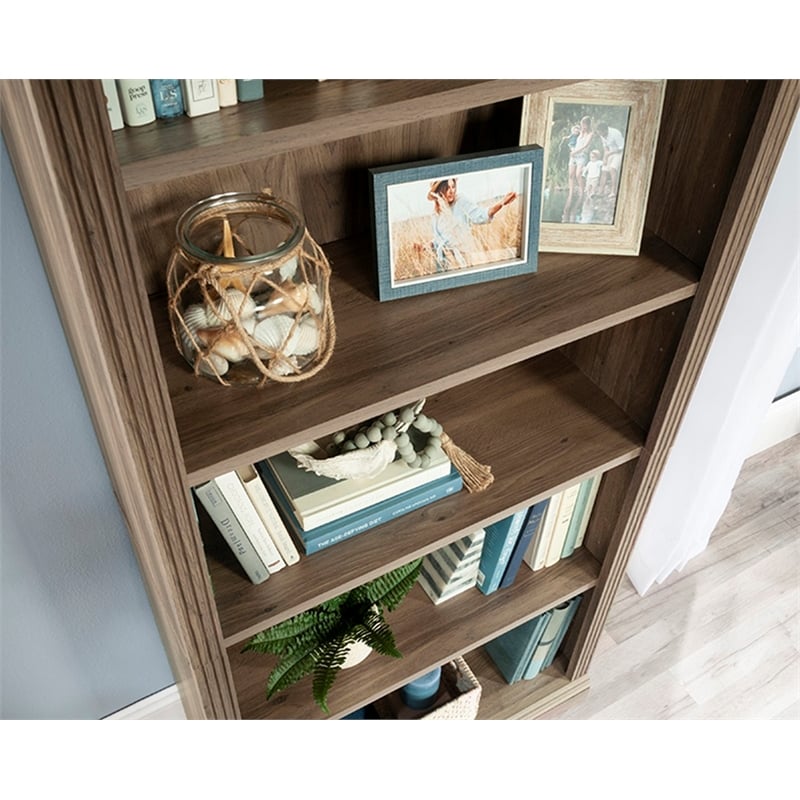 Sauder Miscellaneous Storage Engineered Wood Bookcase in Salt Oak