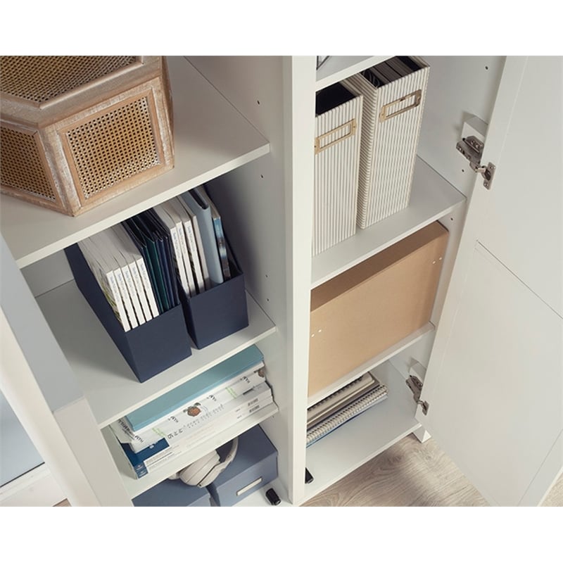 Sauder Isabella Isle Storage Engineered Wood Cabinet in White