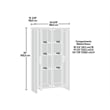 Sauder Isabella Isle Storage Engineered Wood Cabinet in White