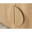 Sauder Misc Entertainment Engineered Wood Credenza in Harmony Ash