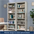 Sauder Dover Edge 3-Adjustable Shelves Bookcase in Glacier Oak