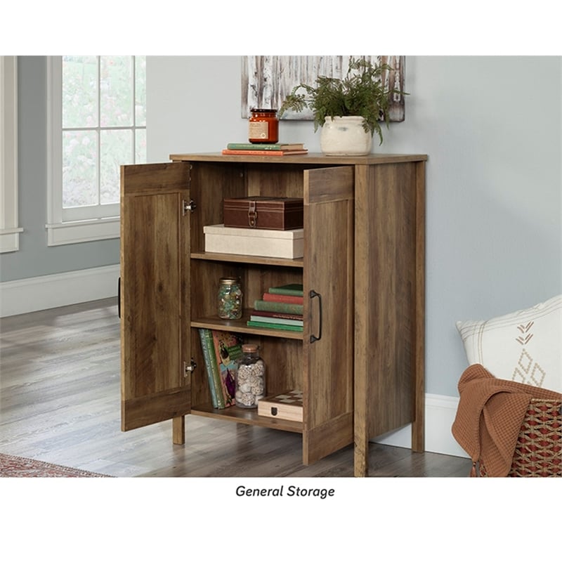 Sauder Miscellaneous Storage Engineered Wood Cabinet in Rural Pine
